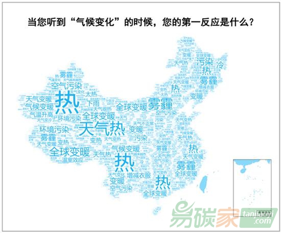 讀圖丨中國公眾氣候變化認知：你愿為你的碳排放全價買單嗎？